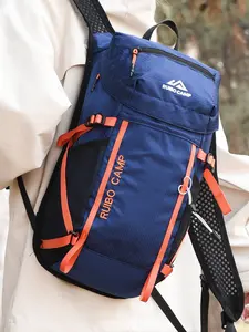 1pc Nylon hiking backpack, lightweight multi pocket outdoor backpack with mesh bag and compression strap, durable camping travel backpack, suitable for hiking, mountaineering and daily commuting use, Multi Compartment Backpack, Hiking Trekking Rucksack