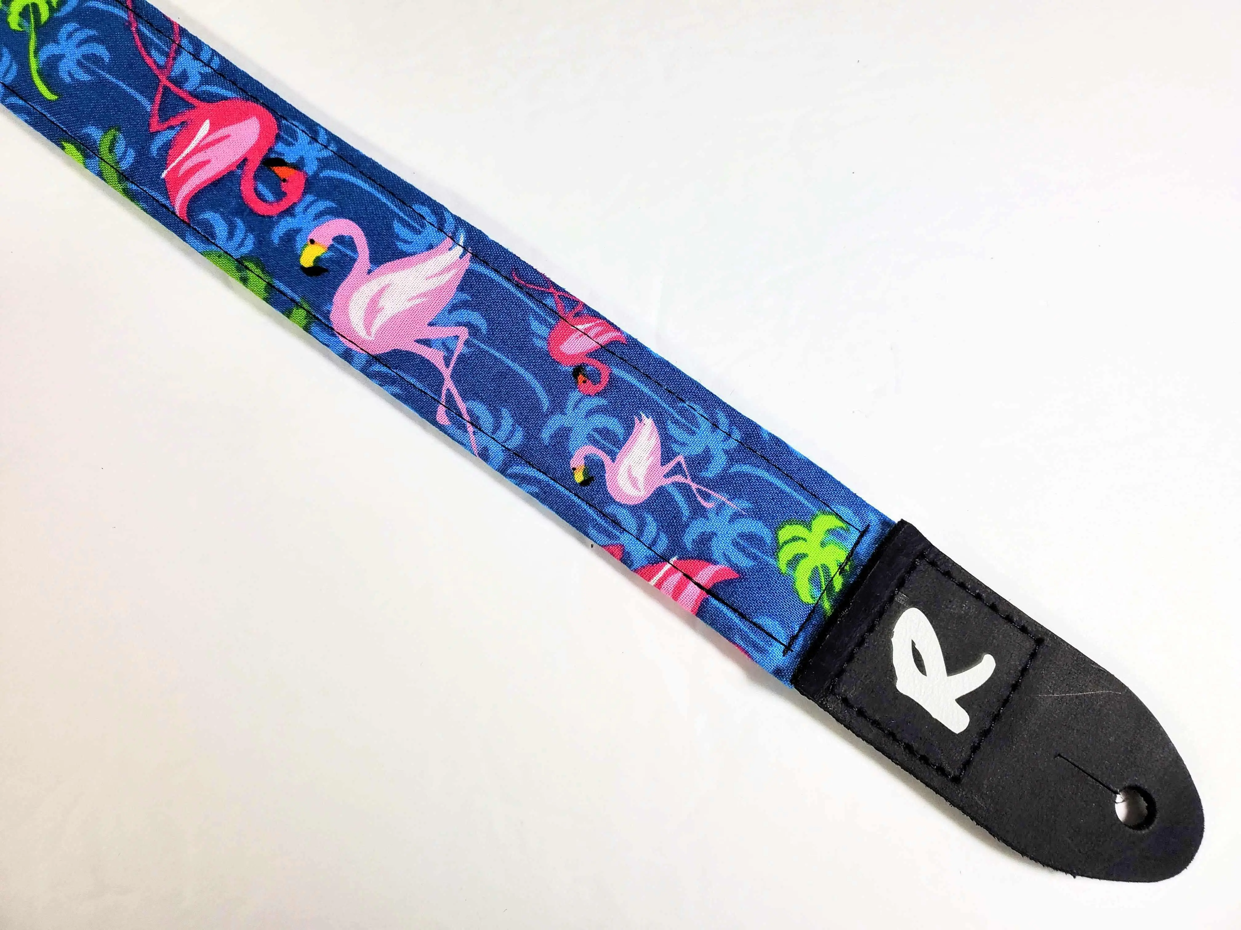 Flamingo Ukulele Strap -Pink Flamingo Handmade Ukulele Strap- Double Padded-