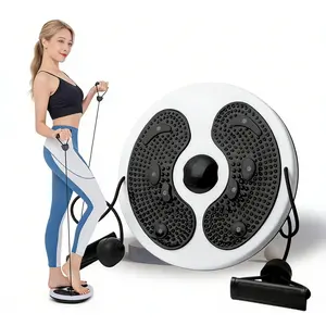 Ab Twist Waist Disc Board,Adjustable Waist Trainer Twisting Disc with Handles,Waist Slimming Balance Rotating Disc with Massage Foot Sole for Slimming Waist Arms Hips and Thighs