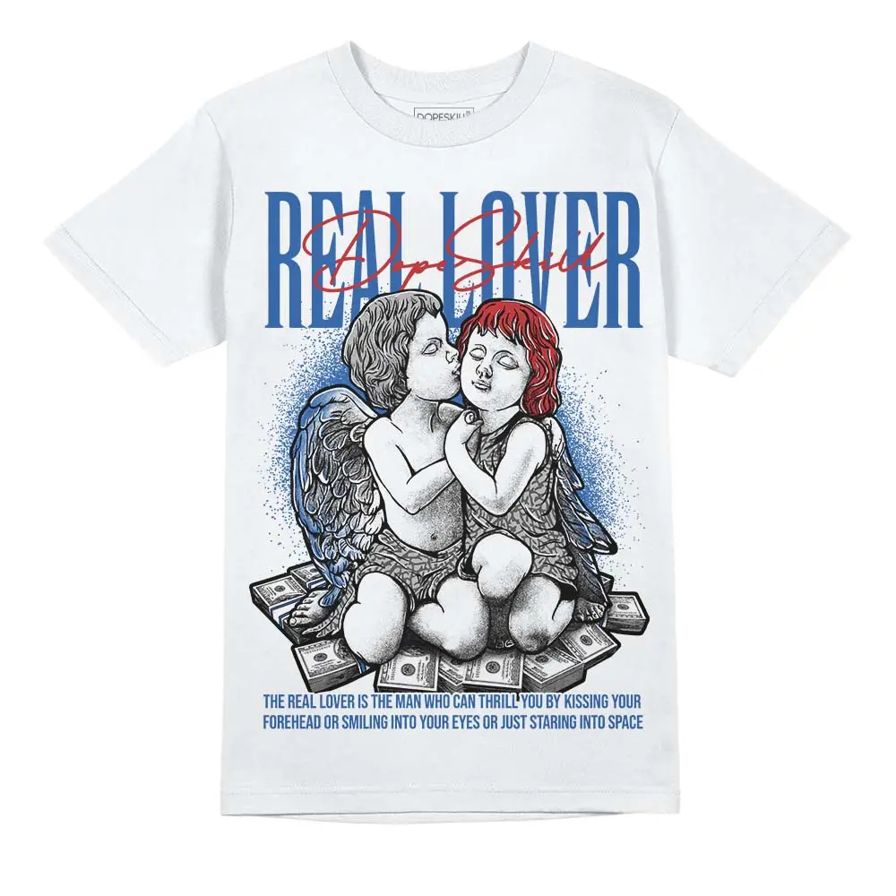 DopeSkill Graphic Tees True Blue 3s Streetwear Unisex Cool T-Shirt Sneaker Colour Matching Real Lover Graphic