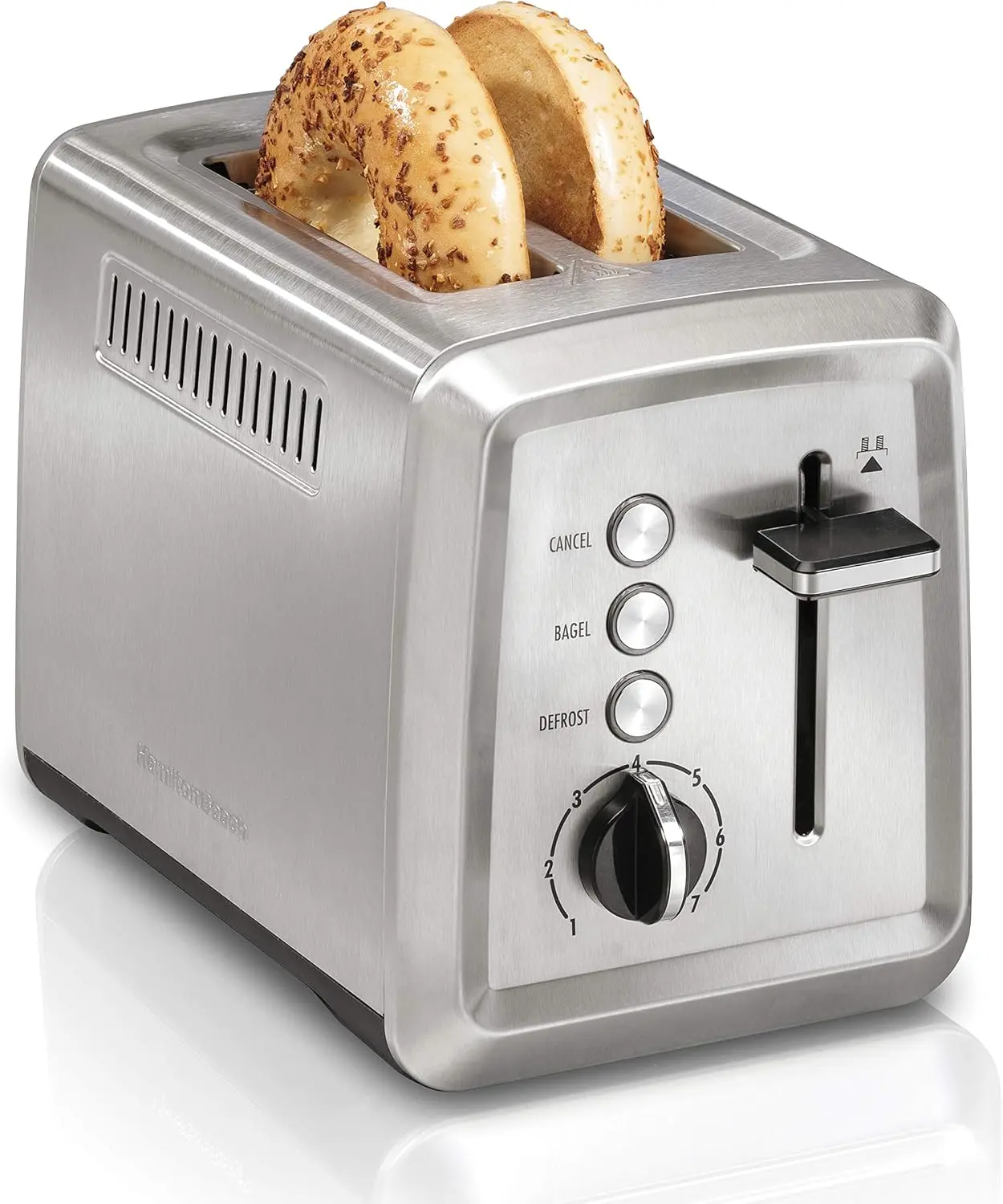 Hamilton Beach 1500W 1.7L Electric Kettle & 2 Slice Toaster with Extra-Wide Slots, Bagel Setting & Auto Shutoff