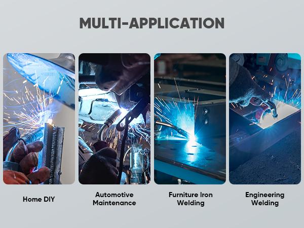 HZXVOGEN Flux Core Welding Wire .030 & .035, E71T-GS Low Splatter 2-Pound Spool Gasless Mild Carbon Steel MIG Welding Wire(2 Pack)