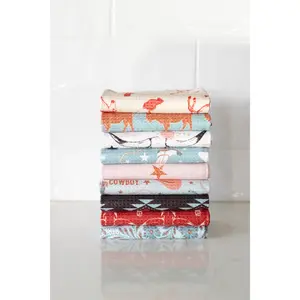 The Western Collection Kitchen Towel Set (7) | Waffle-Weave Dish Towels | Western Kitchen Towel Bundle