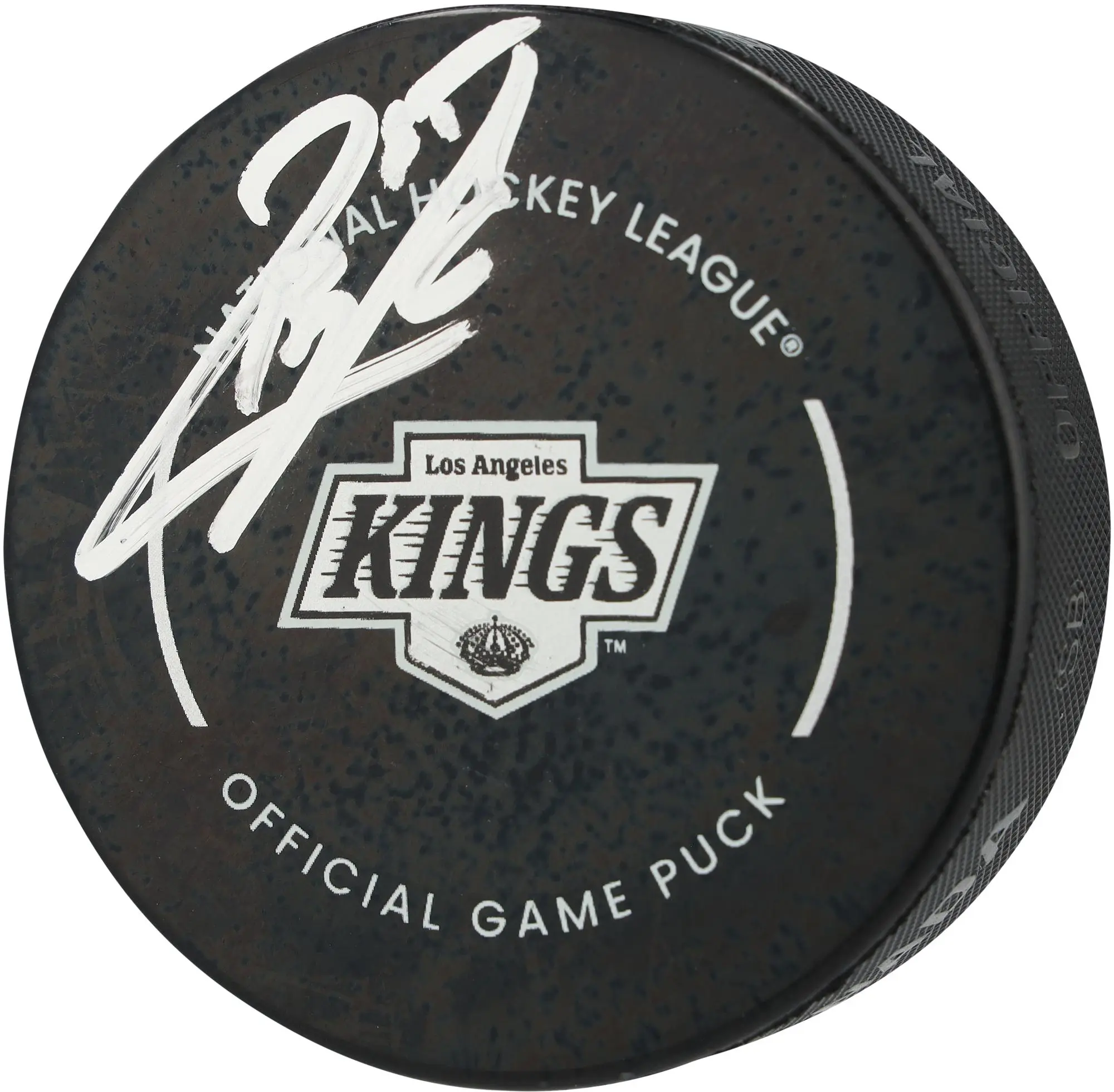 Quinton Byfield Los Angeles Kings Autographed Official Game Puck - Fanatics Authentic Certified