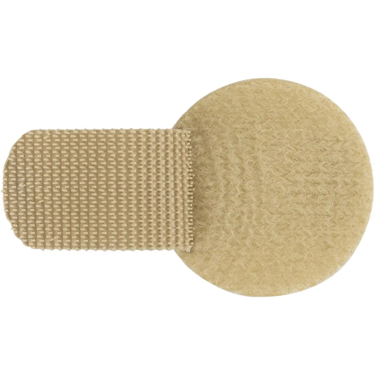Wireless Mic Belts Cable Discs Management Tabs, Tan, 50-Pack
