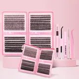 SDKSDK Wispy Cluster Lashes Kit for Adults - 30D-50D D Curl 9-16mm Mixed Length Eyelash False, Fluffy Wispy Lash Clusters for Halloween Makeup, Beauty & Personal Care Cosmetic Products