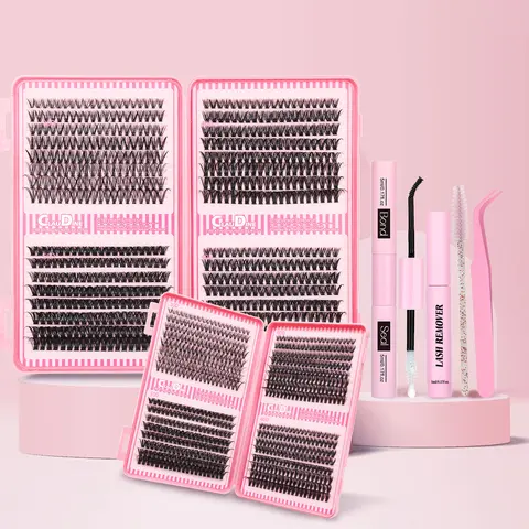 SDKSDK Wispy Cluster Lashes Kit for Adults - 30D-50D D Curl 9-16mm Mixed Length Eyelash False, Fluffy Wispy Lash Clusters for Halloween Makeup, Beauty & Personal Care Cosmetic Products