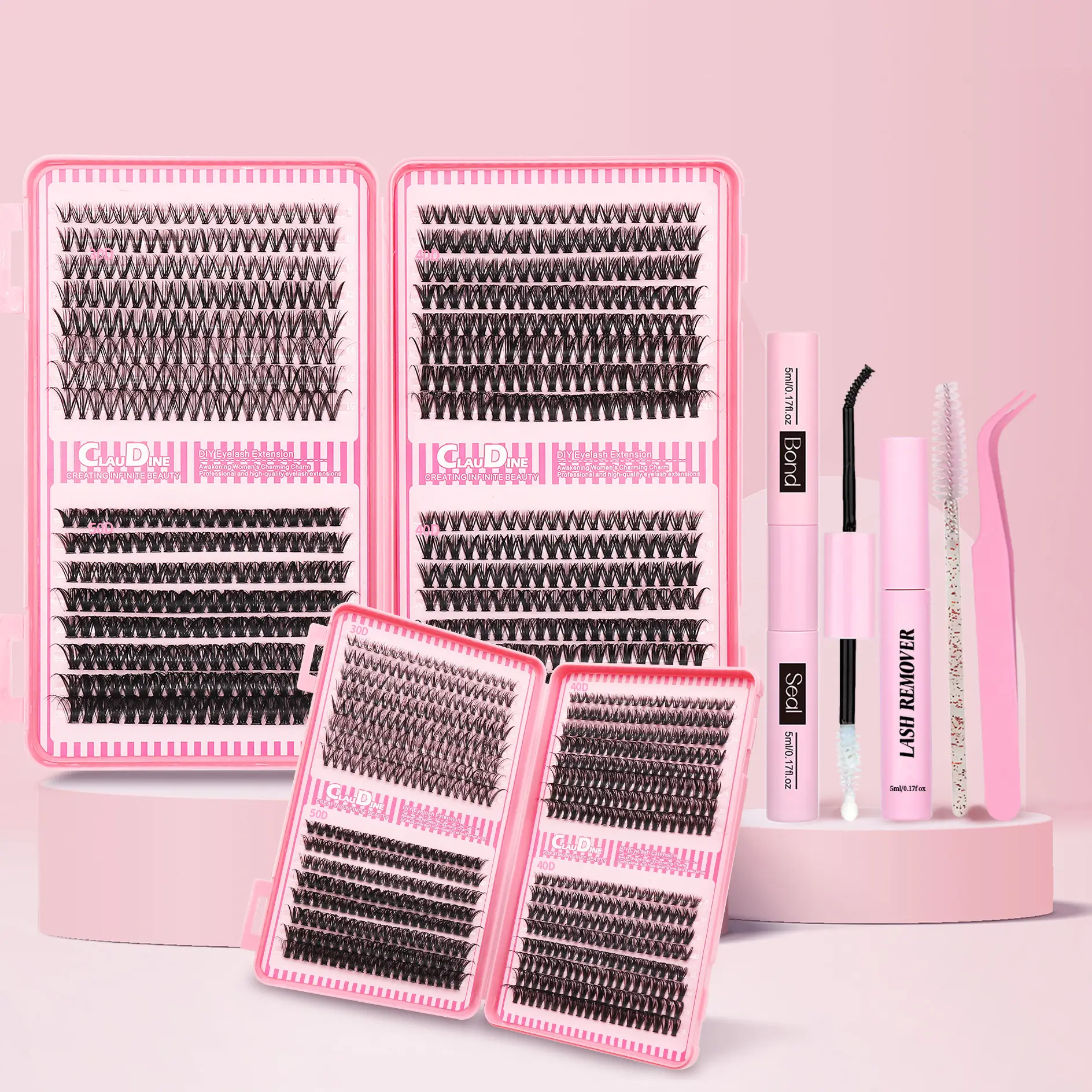 Lashes Lash Clusters Eyelashes Lash Clusters Extensions Kit Eyelash Extension Kit Eye Lashes, Lash Extension Kit Lashes Clusters KitWispy Manga Lashes
