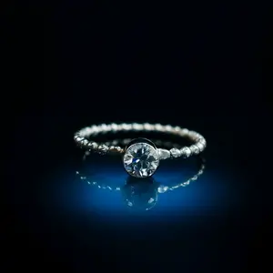 Handmade 925 Sterling Silver Aquamarine Ring  March Birthstone Jewelry Gift