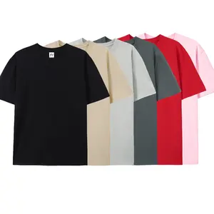 Unisex Casual Solid Color T-shirt Crew Neck Cotton Short Sleeve Fashion Tops