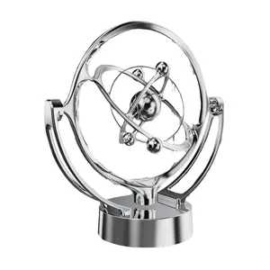 Earth Perpetual Motion Device Desktop Model Rotating Magnetic Pendulum Celestial Instrument Orbital Ornament USB Decoration