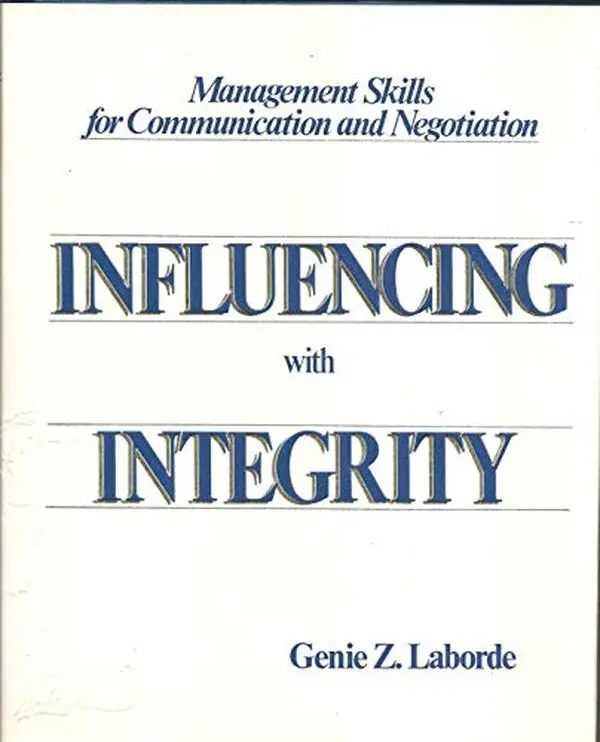 USED-Influencing with Integrity (Management Skills for Communication and Negotiation) by Genie Z. Laborde (Hardcover)