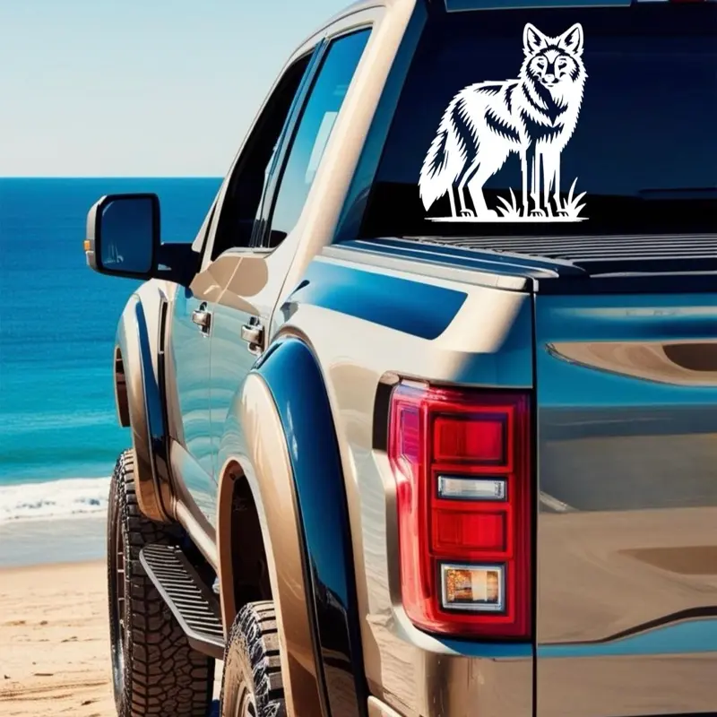 Coyote Decal for Car Yeti Cup Cooler or Any Hard Surface Awesome Design Perfect for Vehicle Personalization