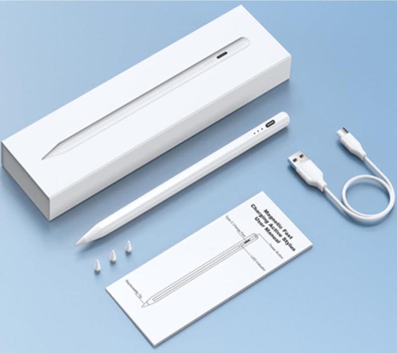 Stylus Pen for ipad, Active Pencil with Quick Charge, Palm Rejection Tilt Sensor, Magnetic Pen Compatible with 2018-2025 iPad Pro 13 M4 /11"/12.9"/10/9/8/7/6,iPad mini 5/6,iPad Air3/4/5/M2/M3