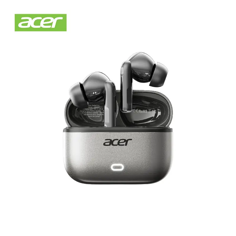 Acer OHR657 Wireless Bluetooth Earbuds: Deep Noise Cancellation & Sound Isolation, In-Ear Design, High-Fidelity Audio, Long Battery Life – Ideal for Sports and Running