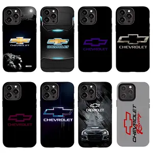 Chevrolet Logo Phone Case Set, 8 Designs Chevy Car Aesthetic Covers for iPhone17 ProMax /16/15/14/13/12/11 Plus for Samsung phones, suitable for both men and women,  Perfect Gift for Women Men.A gift for the fans, Gift for Chevrolet Owners & Car Lovers