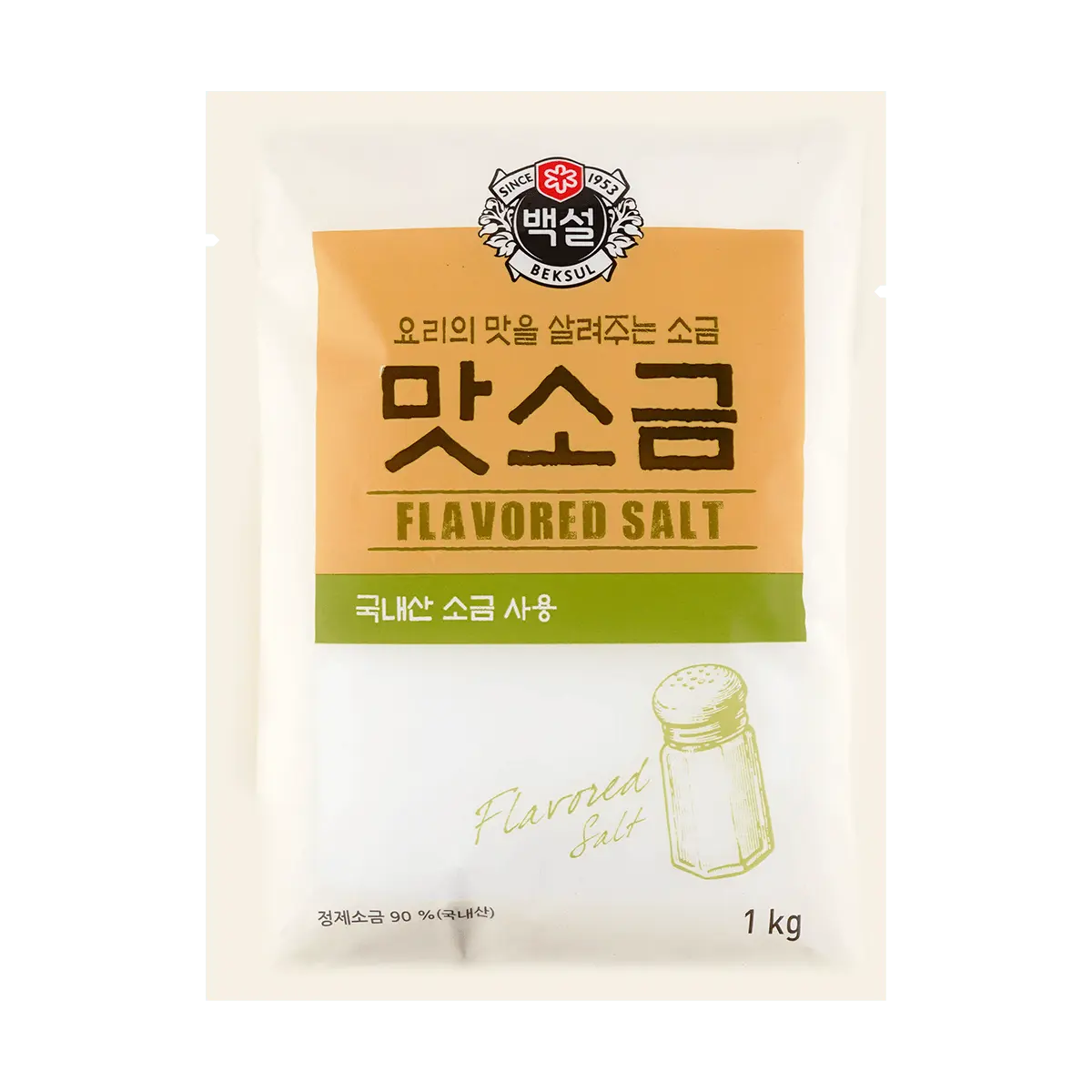 CJ CheilJedang Korean Sea Salt 1kg Fine Grain for Cooking and Seasoning