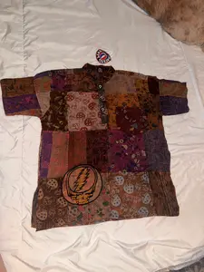 Shakedown Shroom Patchwork Button-Up