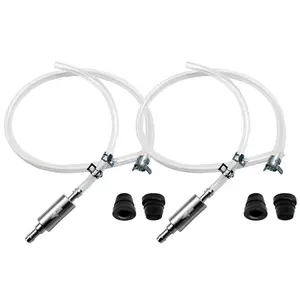 Brake Bleeder Hose One Way Check Valve Tube Bleeding Tool Kit, Universal Car Motorcycle Clutch Brake Fluid Bleeder Kit Brake System Bleeding Tools (2 Set)