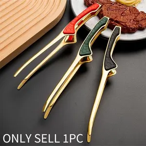 Stainless Steel Barbecue Tongs, 1 Count Non-slip Handle Food Tongs, Heat Resistant Barbecue Tongs, Kitchen Utensils for Cooking, Barbecue, Baking, Grilling Tools
