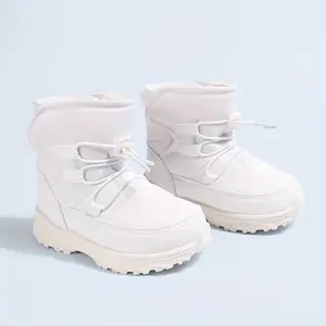 The Latest Trendy Winter Snow Boots Kids, Suitable Outdoor Wear Girls, Warm And Comfortable with Thick, Non-Soles Available in Three.