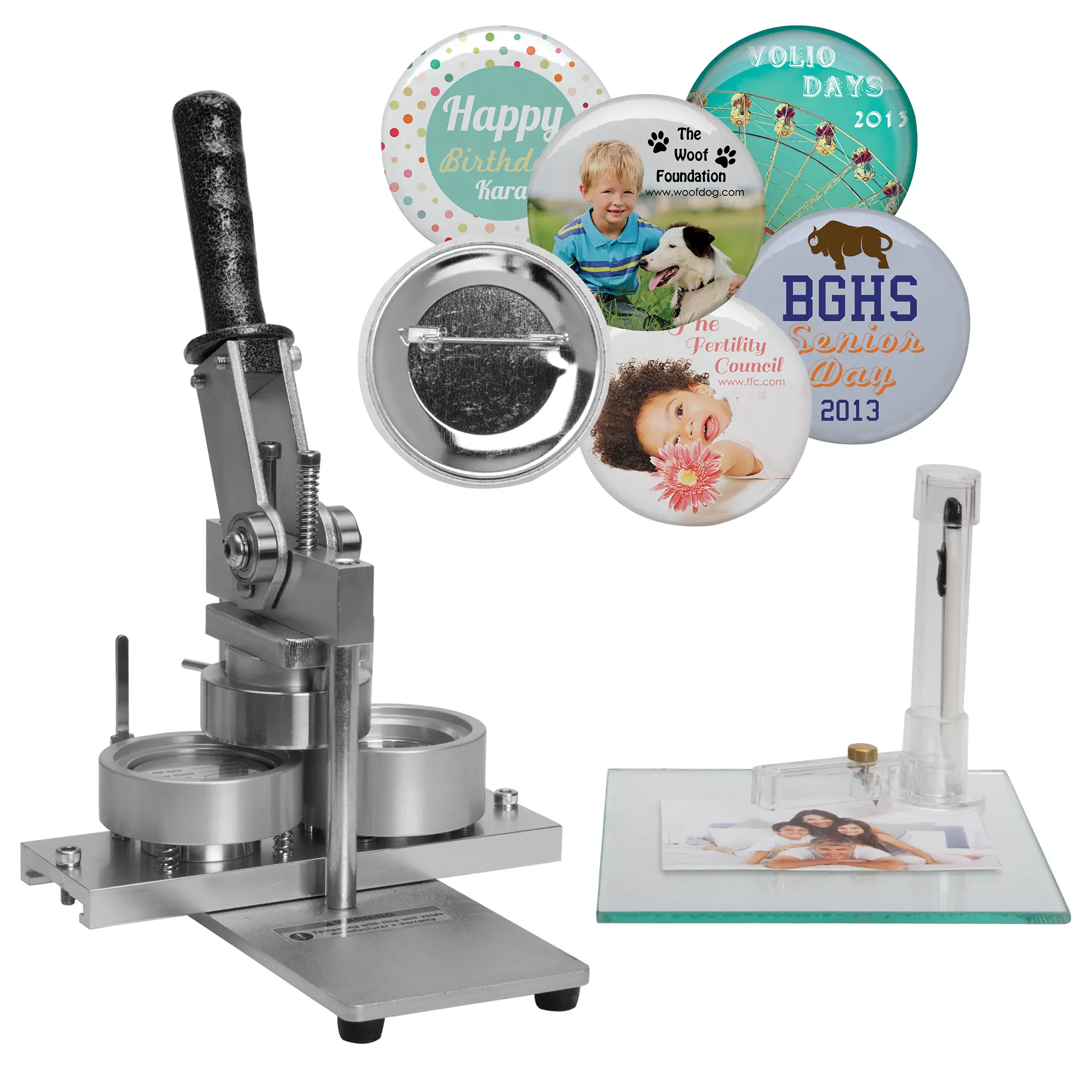 Neil Enterprises Inc. 2.25" Metal Button Machine