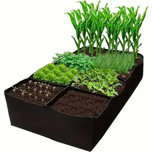 8-grid Garden Planting Box, Reusable Indoor & Outdoor Gardening Vegetable & Flower Planting Box, Garden Planting Tool for Balcony, Roof Or Yard, Planter Pots