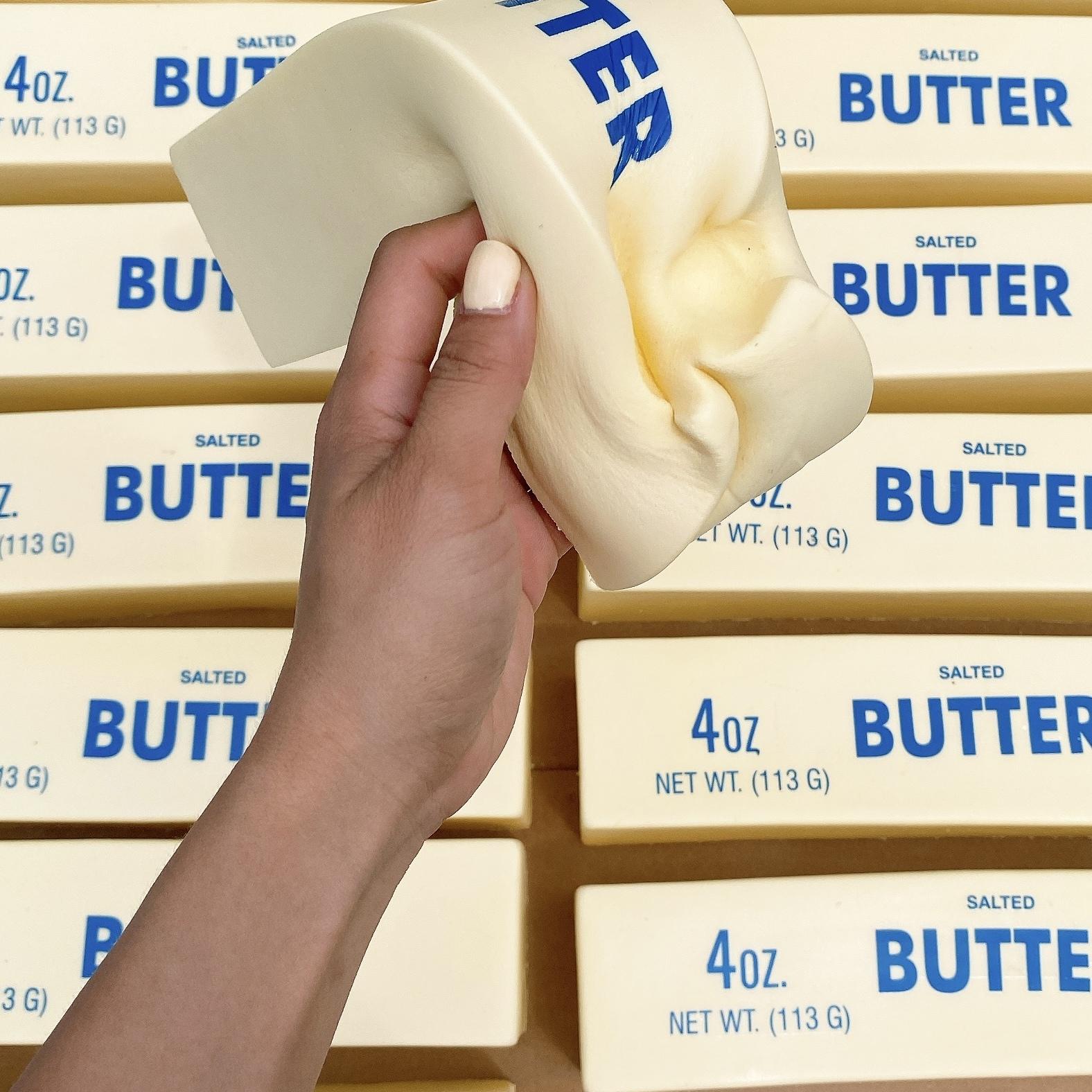 Giant Butter Stick Squeeze Toy | Ultra-Soft Slow-Rebound Stress Relief Fidget | Fun Party Favors & Unique Christmas/Birthday Gifts for Teens