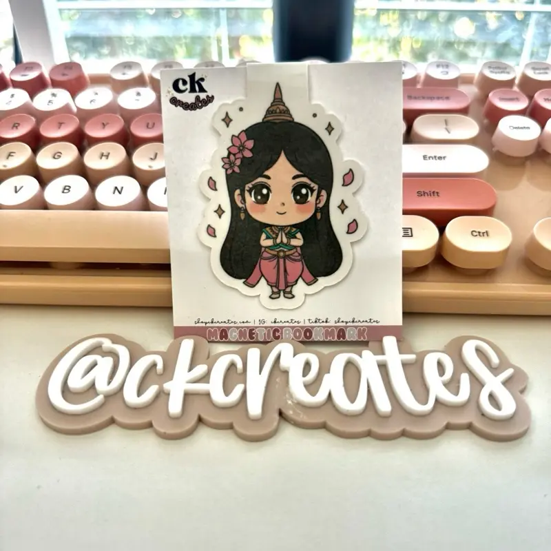 Kawaii Khmer Magnetc Bookmarks