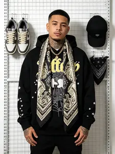 Men's "Nevermind the Spider, Here's the Slime" Print Casual Pullover Hoodie - Unisex Short-Sleeve Knitwear Top