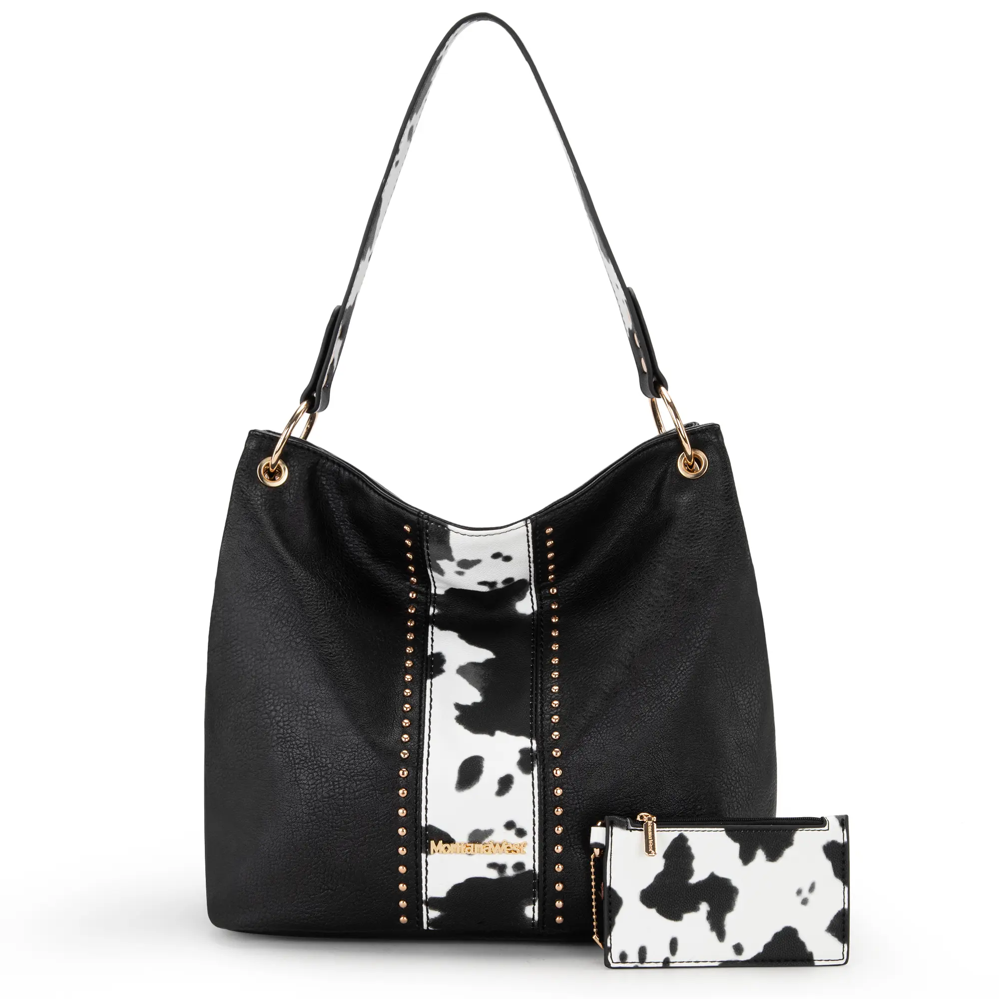Montana West 2PCS Studded Hobo Purses for Women Shoulder Handbags Montana West 2PCS Studded Hobo Purses for Women Shoulder Handbags