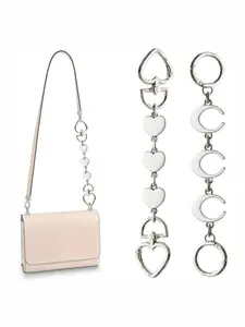 Heart & Moon Design Purse Chain Extender, Novelty Bag Extender Chain, Purse Strap Extenders for Women & Girls, Bag Charm Accessories