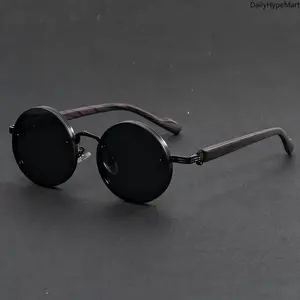 Vintage Round Frame Unisex Sunglasses with UV Protection, Retro Glasses for Daily and Beach Wear, Women's Sunglasses, Sunglasses For Women
