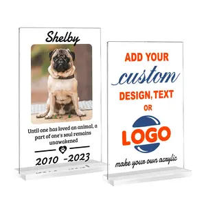 MIRACLE PRINTS Custom Acrylic Sign - Small Acrylic Business Signs - Clear and Elegant Signage Table Counters - Custom Text Sign - TableTop Acrylic Signs- Acrylic plaque