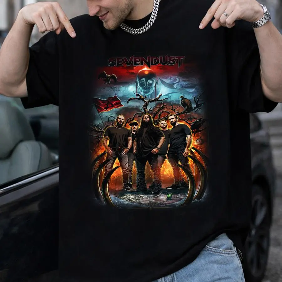 Sevendust Y2K Band Graphic T-Shirt Music Lover Graphic Shirt – Unisex Fan Tee Sizes S to 5XL HGC07808