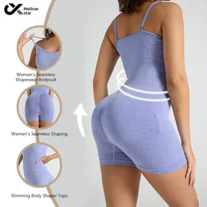 ABTOT Seamless sports bodysuit, yoga suit, belly tightening, sexy suspender, body shaping, fitness all-in-one clothes for women, summer