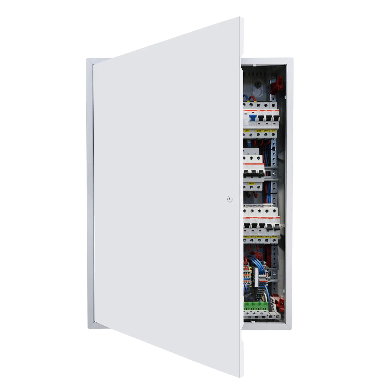 VEVOR Rectangular Galvanized Steel Drywall Access Panel, 33.2x25.2 in Hinged Service Door with Hinged Latch, 24.4x32.4 in Cutout Size White, Easy-Install for Basement Ceiling#SohoChic
