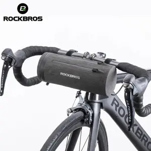 ROCKBROS Bike Handlebar Bag Front Frame Bag Bike Basket Storage Bag Bicycle Top Tube Bag Lightweight with Shoulder Straps for Road Mountain Bike Cycling Travel