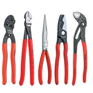 212 MAIN Automotive Tool Set - Knipex Tools Lp, Cobra Water Pump Pliers, Dual Battery Cable Shears, High Leverage Diagonal Cutters, Long Nose Pliers for Sports & Outdoor Fishing Use