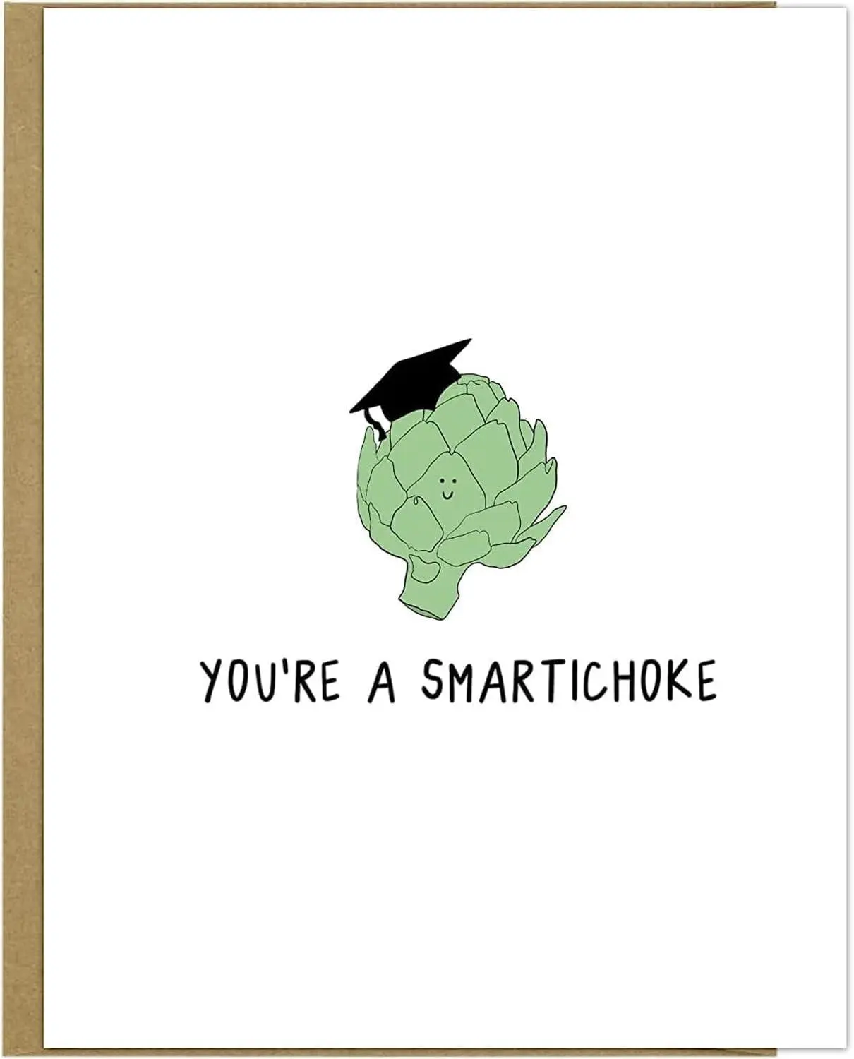 You're A Smartichoke Funny Graduation Card, New Graduate Congratulations Cards - Punny Congrats College & High School Graduating Class Greeting Cards For Son and Daughter