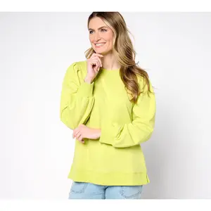 Belle by Kim Gravel Time to Relax Balloon Sleeve Sweatshirt