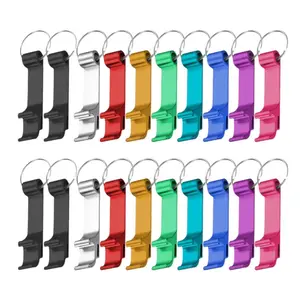 Colorful Bottle Opener, 20pcs Lightweight Durable Beer Caps Remover, Keychain Bottle Opener for Home Kitchen Party Picnic, Home Bar Accessories