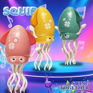 NOMI Dancing Squid Baby Toy, Tummy Time Toys with Music and Light ,Sensory Development Interactive for Ages 2+ Learning Walking Toddler Easter Basket Stuffers Birthday Gifts