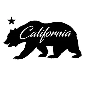 California State Grizzly Bear, Decal Sticker