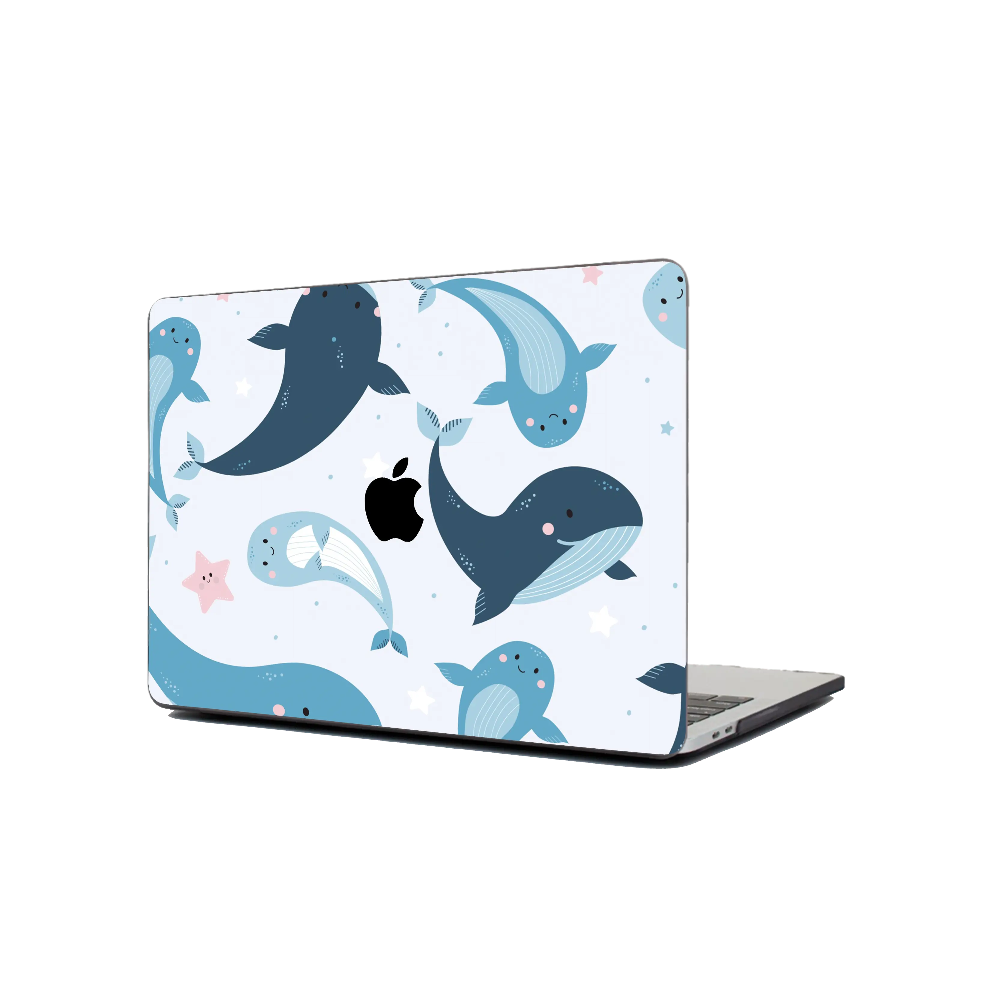 Cute Whales Protective Textured Laptop Skins compatible with MacBooks Pro 16" 14" 13" Air 13" 2019-2022