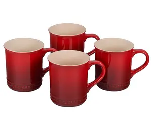 Le Creuset Set of (4) 14 oz Mugs