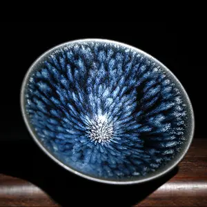 Masterpiece Handmade Jian zhan Tea Cup Kiln Opening