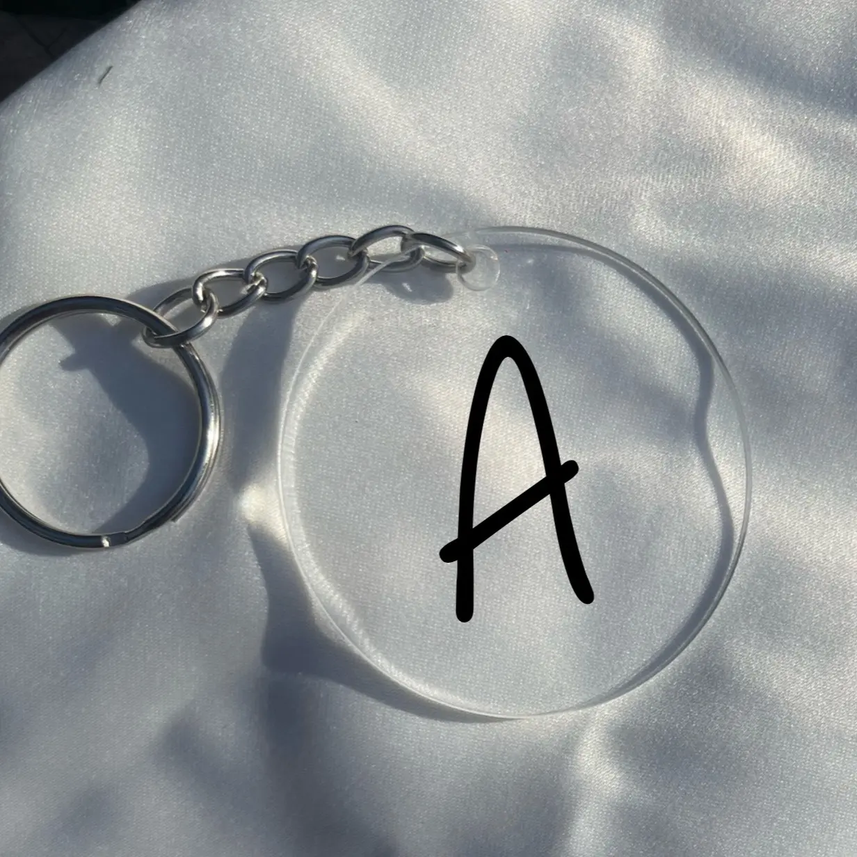 Personalized Clear Acrylic Keychain
