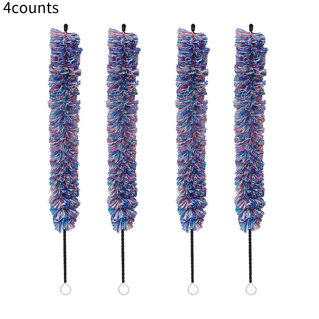 Cleaning Brush for Flute, 4 Counts Colorful Flute Cleaning Brush, Musical Instrument Cleaning Tool, Music Accessories for Flute