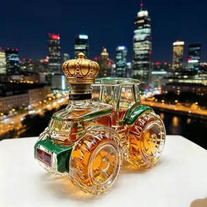 Novelty Tractor Design Whiskey Bottle, Decorative Collectible, Perfect for Bar Shelf and Man Cave Decoration, Unique Gift Idea
